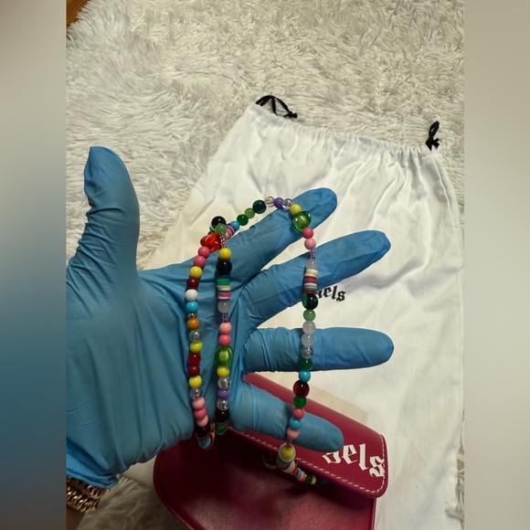 Palm Angels Crash Mini Logo Beaded bag - Picture 15 of 16